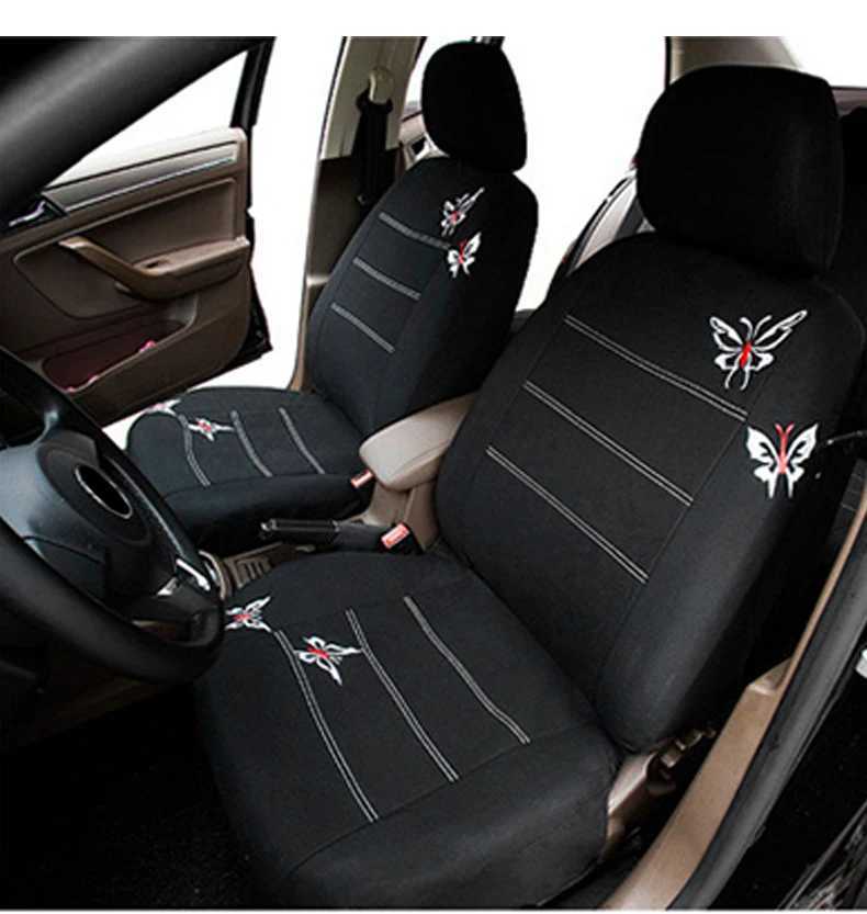 Couvre des sièges d'auto Mat de siège complet de set Protector Styling Auto Intérieur Accessoires Automotive Butterfly Couvre de siège d'auto