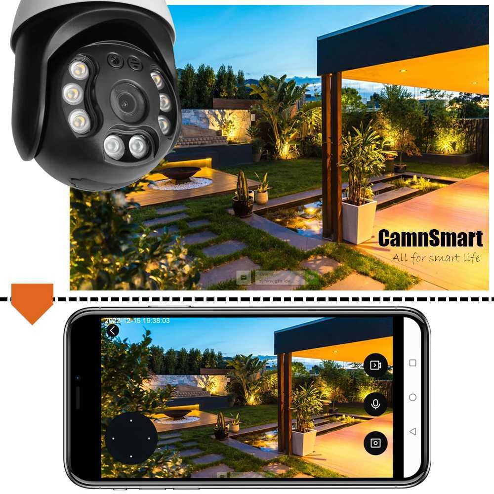 IP -Kameras Camnsmart Tuya 5MP Alexa WiFi Bulb Camera E27 Home Wireless CCTV Outdoor Videoüberwachung Sicherheit Support NVR D240510
