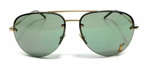 Marca clássica Retro Yoisill Sunglasses 11 M 003 Gold Unissex Authentic 59mm Mulheres Mulheres Polarizadas Óculos de Sol