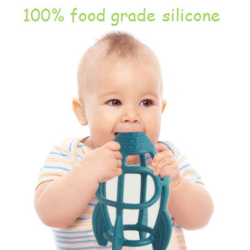 Teethers Toys Customized baby teeth plush toy food grade silicone material toy ball educational toy for boys and girls gift free of bisphenol A d240509