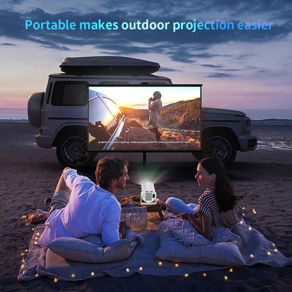 Proiettori HY300 4K Android 11 1080p WiFi 5G BT 1280 * 720p Home Theater Camping Office Mini Proiettore J240509