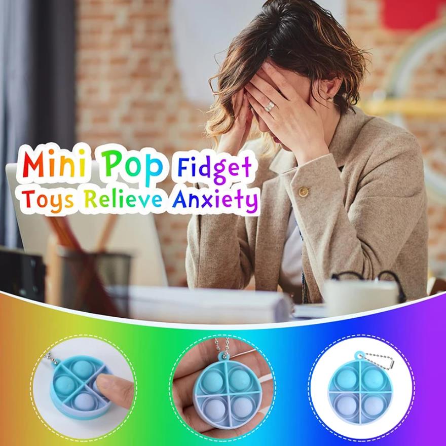 Игрушки для пальцев Mini Pop -ключа для малыша Sensory Fidget Toys Toys Prises Prises Prises Kids Favors Favors Свадебный подарок для гостей