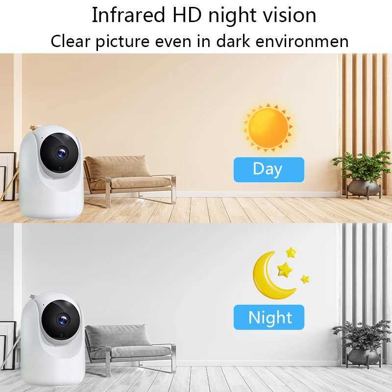 IP -камеры 4MP Wi -Fi Camera Tuya Smart Home Home Беспроводное мониторинг IP -камера Baby Monitor Baideective Audio Night Vision Smart Home CCTV D240510