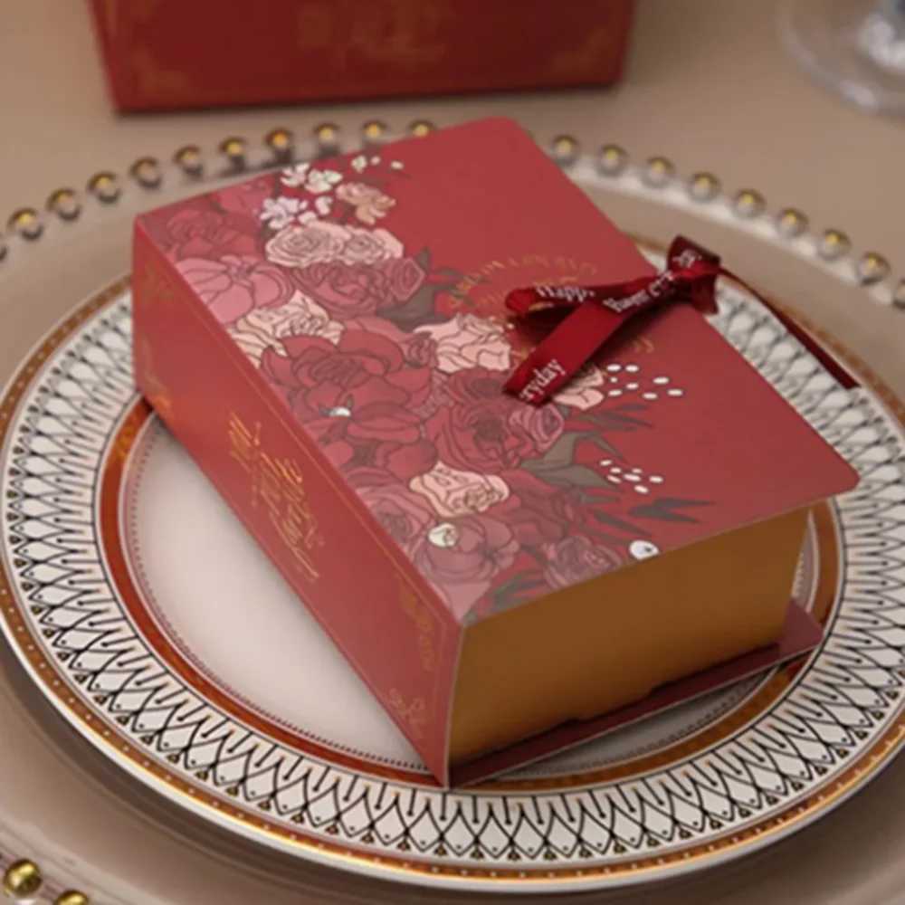 embrulhada criativa livro simples livro caixa de presente diy dia dos namorados festas de casamento banquetes de aniversário packag de chuveiro de chuveiro