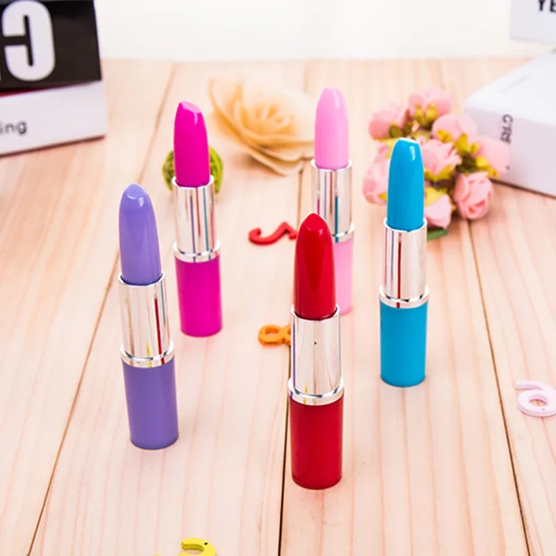 Hurtowa urocza szminka Punkt Ball Pens Kawaii Candy Kolor Plastic Ball Pen Nowator Pozycja Artykuł 5 kolorów darmowe dhl