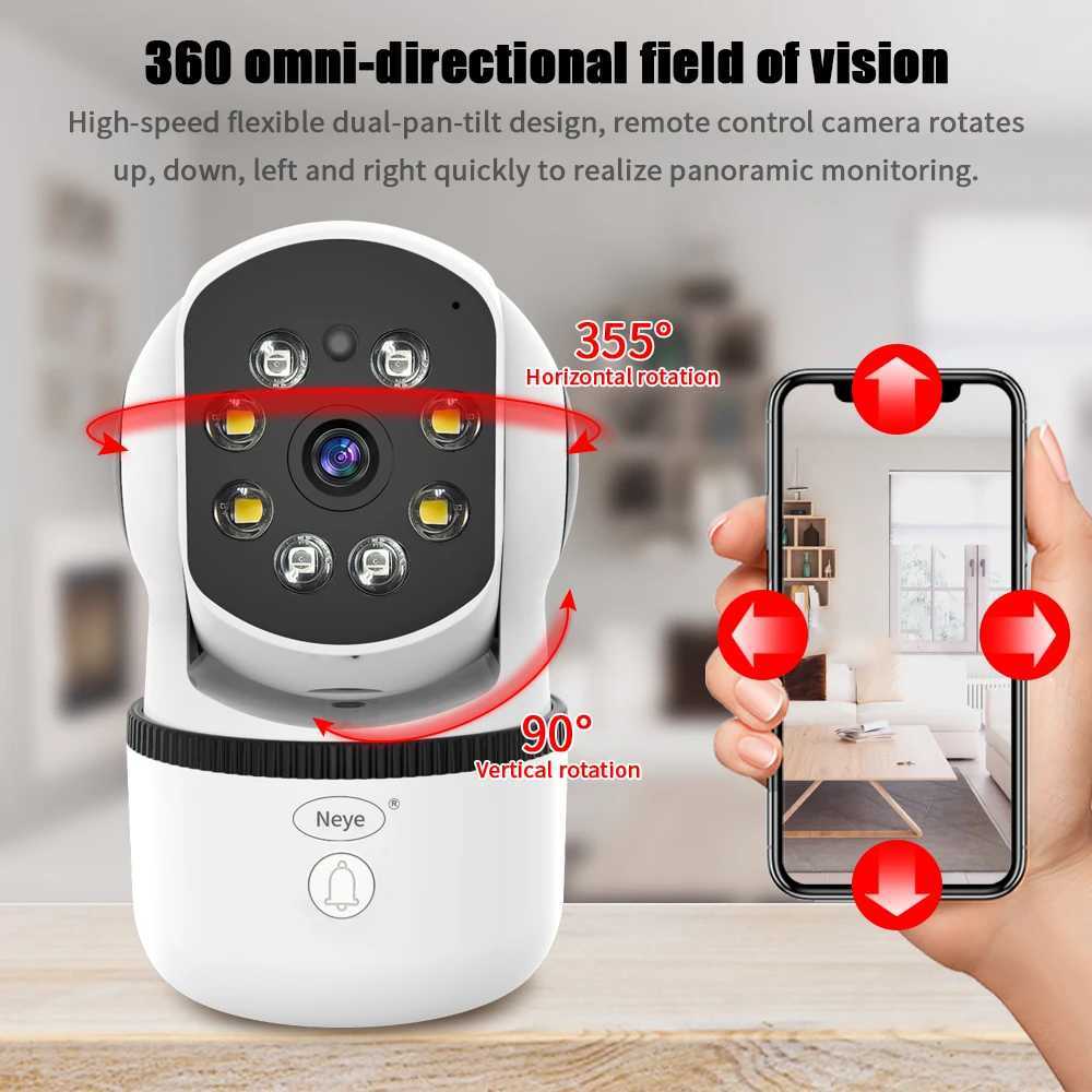 IP Cameras 8MP/4K 5G WIFI IP Camera Monitoring Camera Automatic Tracking Smart Home Security Indoor WiFi Wireless Baby Monitor d240510