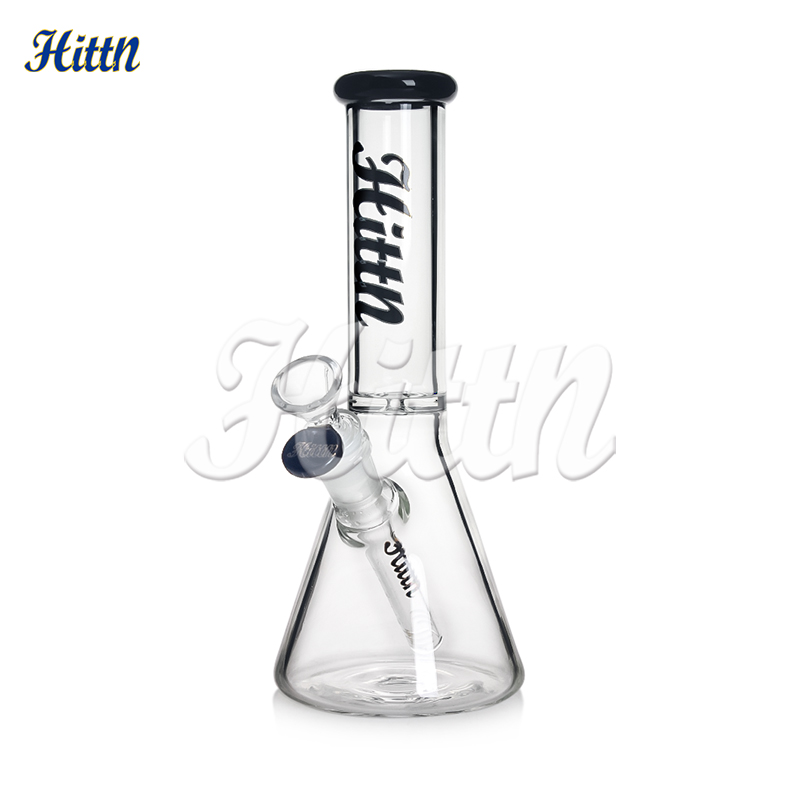 Tubo d'acqua in vetro in testa bong bong colpi popolare da 10 pollici con tubo di fumo di vetro con 14 mm blu nero rosa verde 420 vendita calda