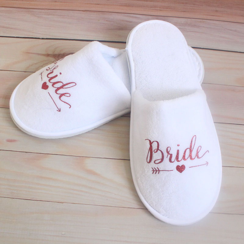 Casamento de decoração de festa 1 par de chinelos de noiva descartáveis para serem BACHELOR BRIDAL SHOW SHOW DPAMAID