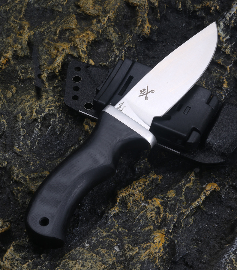 Новый A2562 Высокий выживание прямого ножа DC53 Satin Point Blade Full Tang G10 Ручка на открытом воздухе с фиксированным лезвием ножи с Kydex