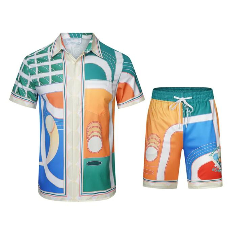 2024 Fashion Mens Tracksuits Hawaii Beach Hosen Set Designer-Shirts Freizeithemd Mann Slim Fit in das Board of Directors Kurzarm Shorts Beachs Shirt M-3xl#313