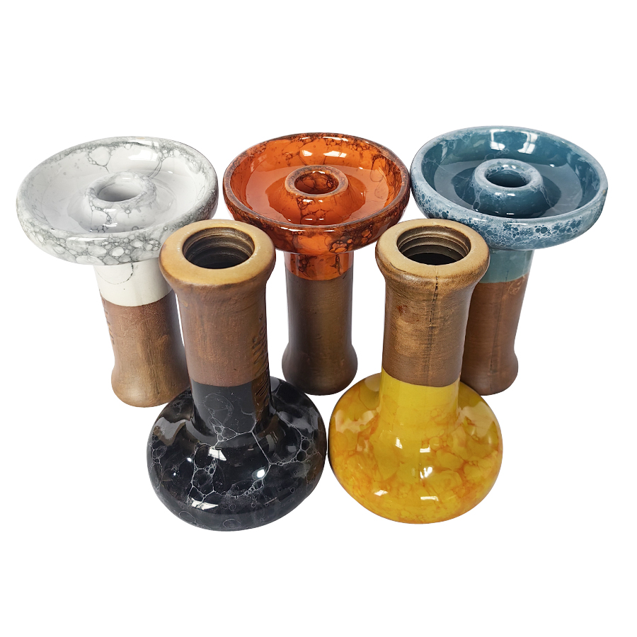 Großhandel Premium Ceramic Shisha Schalen Narguile Head Bowl Nargile Shisha Rauchzubehör Clay Shisha Schalen Schalen