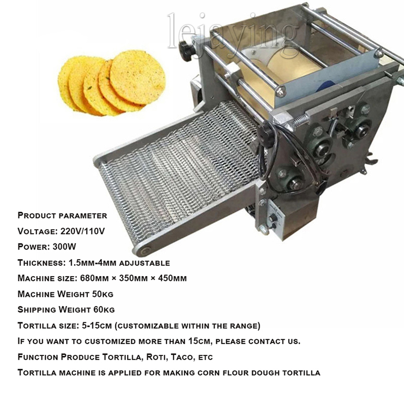 Tortilla Making Machine Industrial Automatisk majs Mexikansk tortilla Maskin Kornproduktmaskiner