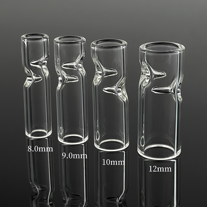 Peste del filtro in vetro Annunci Bong OD 12 mm 10 mm 9 mm 8 mm di altezza circa 30 mm 80 mm secco tubacco di fumatori di carta fumare