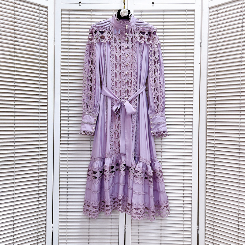 506 L 2024 Milan Pist Elbisesi İlkbahar Yaz Uzun Kollu Müret