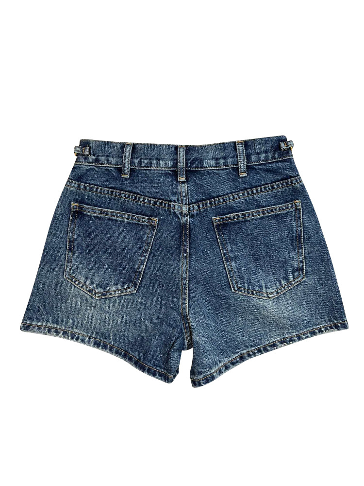 Jeans femininos shorts shorts soltos finos com orifícios e borlas de verão calças sexy