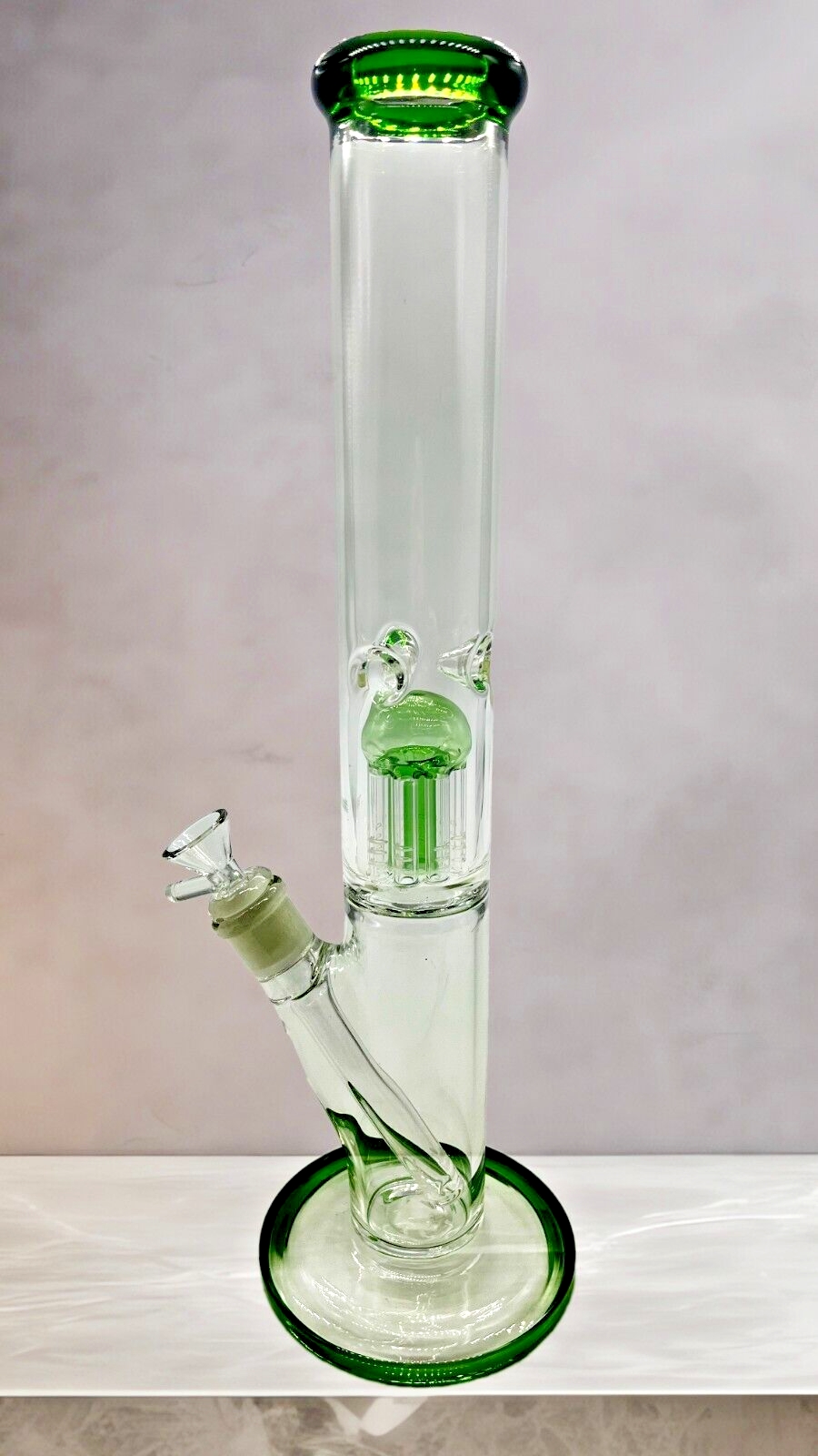 Vidrio de 16 pulgadas con vaso de vidrio con cabeza gruesa pesada Multi -color Bong Filtro de medusas Hookah Glass Bong Dabber Rig Recycler Catante de hielo Catante de hielo Bongas de 14 mm Uso de EE. UU.