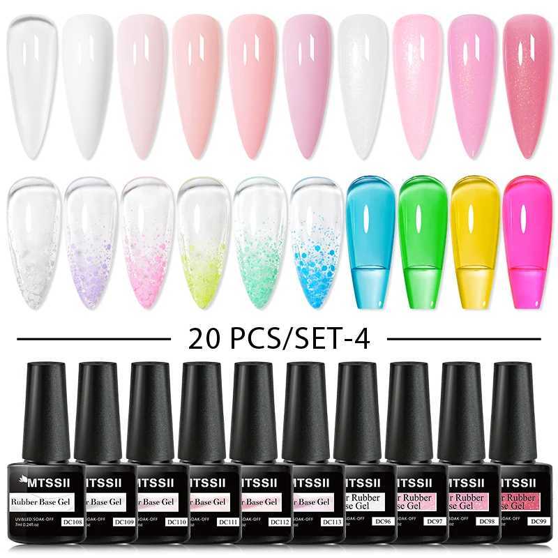 Nail Art Kits MtsSII 20 stcsGel Nagel Polish 9d Reflective Flash Cat Magnetic Gel Semi Permanente UV -gel Spray Nagell Pool T240510