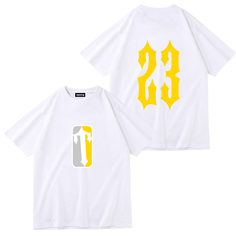 Créateur de mode de mode d'été trapstar t-shirts à manches courtes coure coure streetwear blanc noir hip hop shirt tee tee