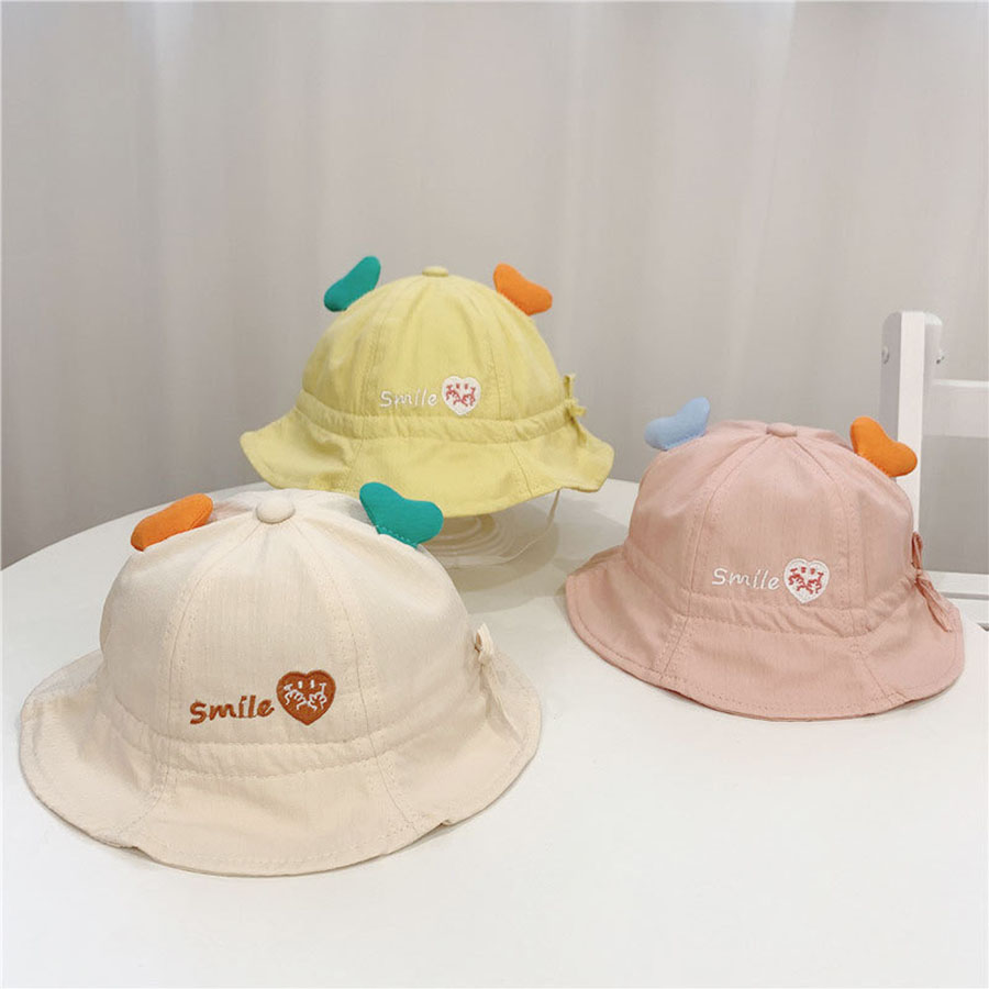 男の子の女の子幼児の夏の夏のバケツ帽子のためのベビーサンハットキッズサンプロテクションビーチハットコットンベイビーハット