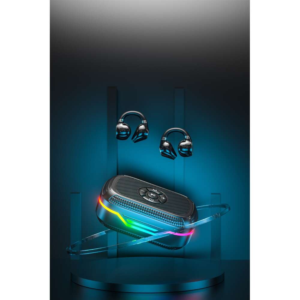 Nuevos auriculares Bluetooth de deportes inalámbricos DX-15 con botón de tarjeta TF y diseño de oídos mp3
