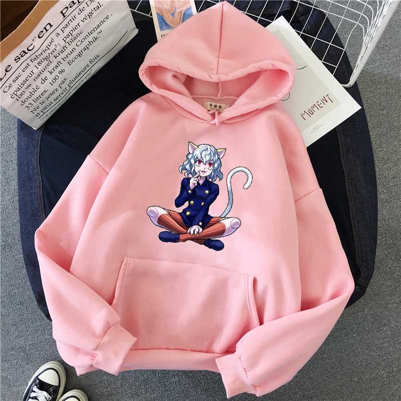 Men's Hoodies Sweatshirts Neferpitou Hunter X Hunter Anime Plus Size Hoodie Women Sweatshirts Harajuku Winter Warm Girl Pullover Trend Strtwear Tops T240510