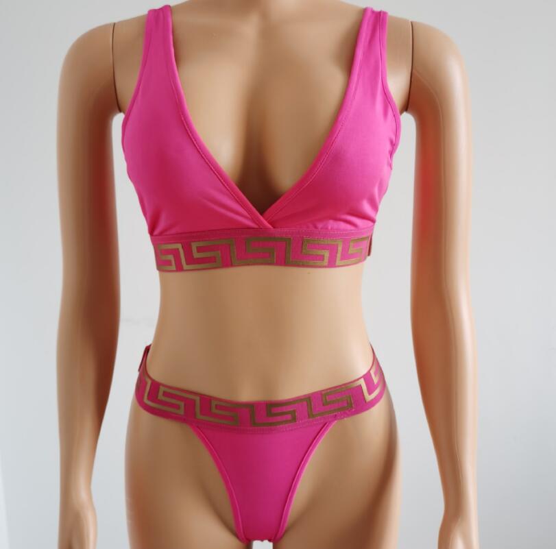 Swimwear Beach Vacation Tenues Tong Bikini Set Swimsuits Sexy Girl Bikinis Triangle Bandage Clothing Female Beau