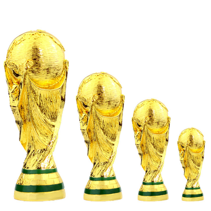 World Cup Golden Resin European Football Trophy Soccer Trophies Mascot Fan Gift Office Decoration