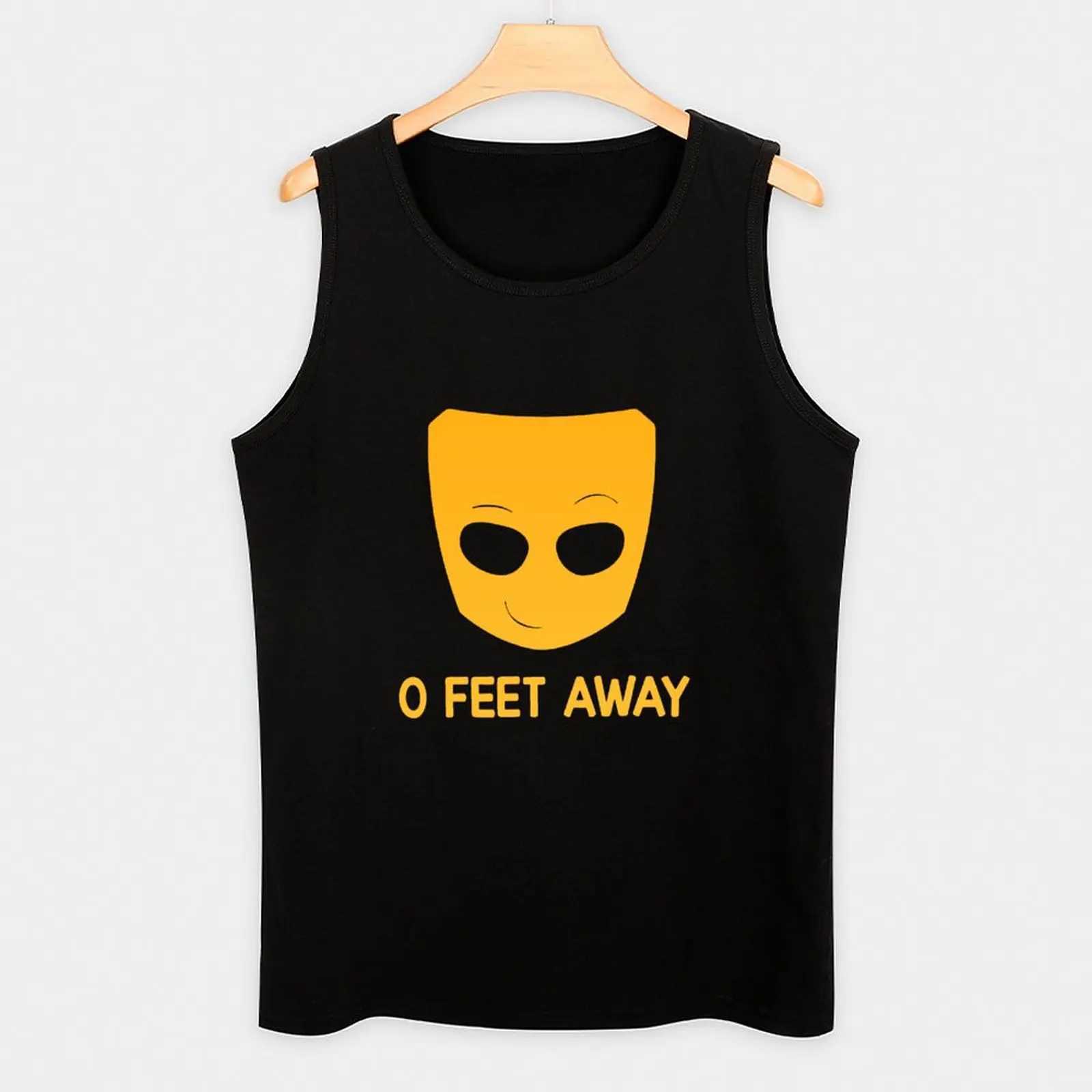 Herrtankstoppar grindr - o ft away tank top anime t -shirts västar för män gymkläder T240510