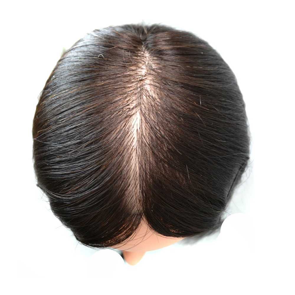 Schaufensterpuppenköpfe 100% echtes menschliches Haarmodellkopf für Frisur professionelles Styling Heißes, Eisen mit 22 Zoll 22 Zoll Training Q240510