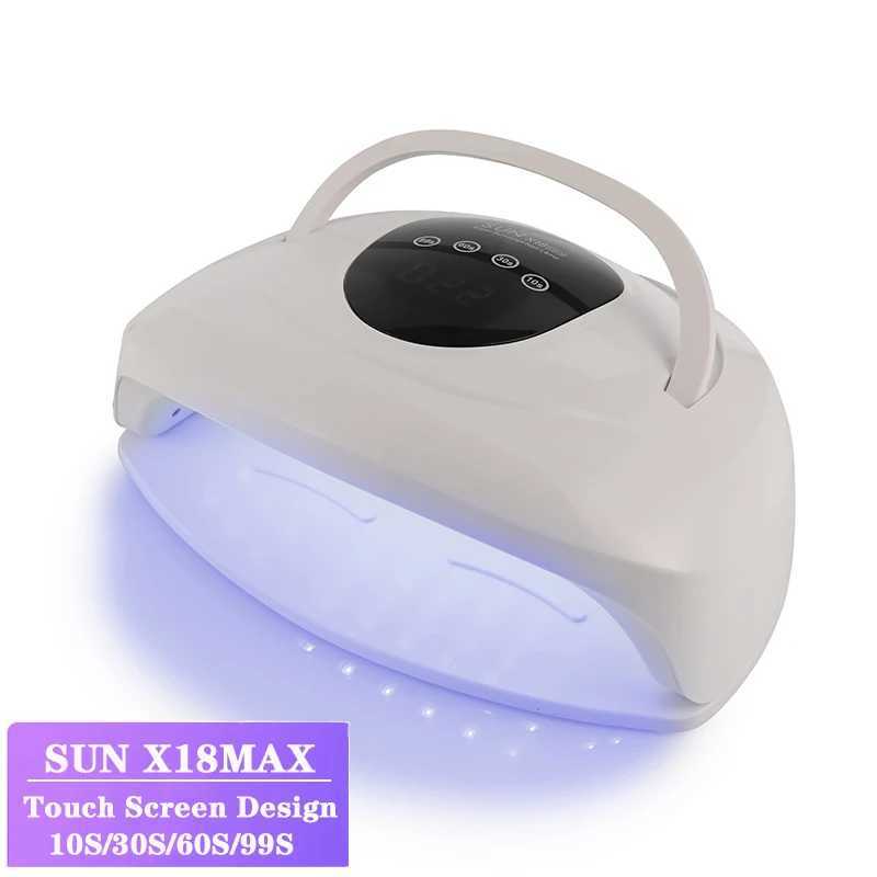 Séchoirs à ongles 320W Sun x18max lampe à ongles à LED UV puissante pour le sèche-linge en gel de manucure avec grand sèche-ongle de capteur de capteur LCD Touch T240510