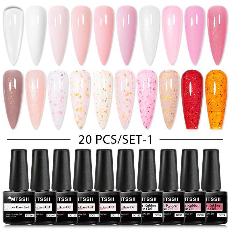 Nail Art Kits MtsSII 20 stcsGel Nagel Polish 9d Reflective Flash Cat Magnetic Gel Semi Permanente UV -gel Spray Nagell Pool T240510