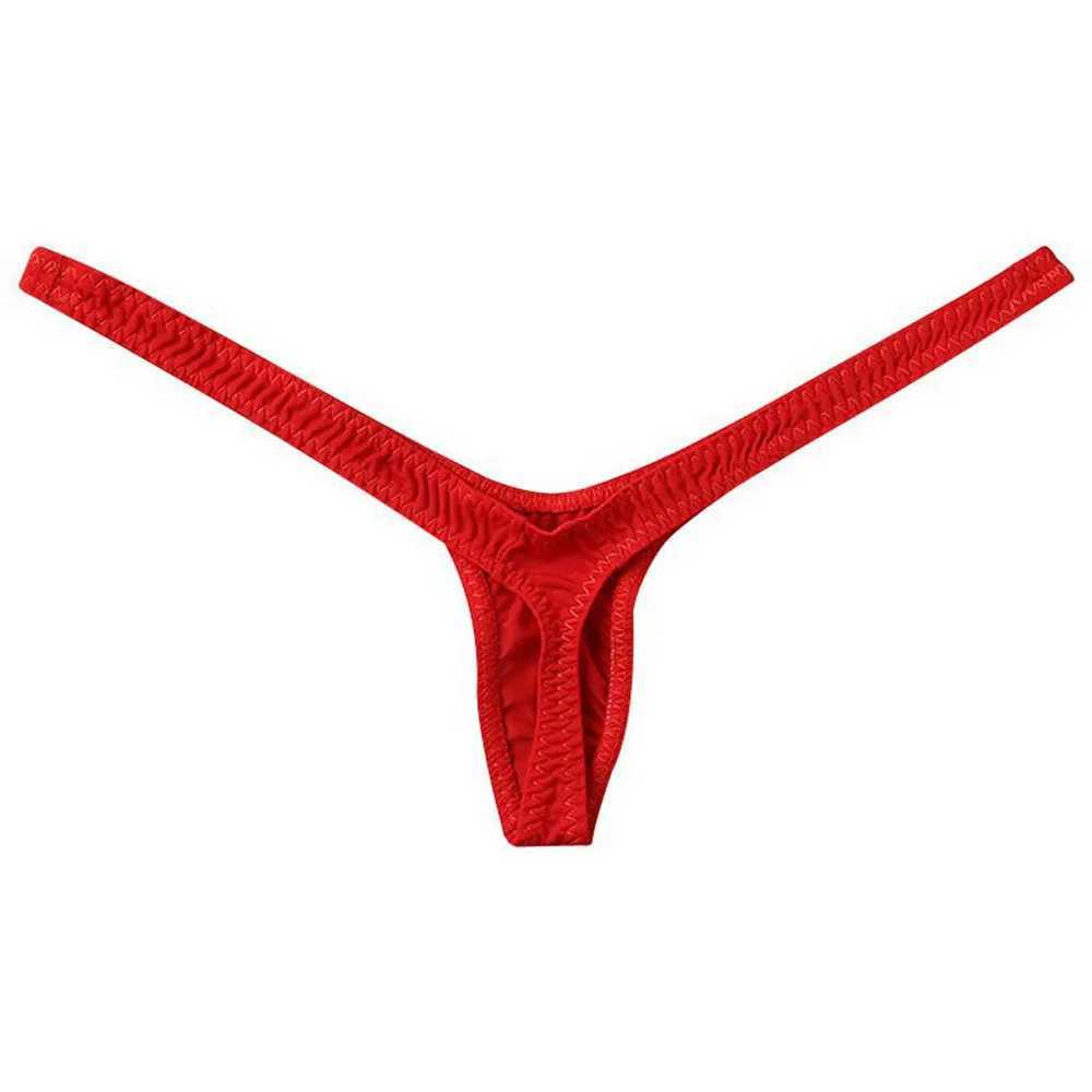 Briefs Panties Dp V Thong Line Sexy Mini Panties Bikini Bottom Thong Breathable Low Waist Solid Lightweight Underwear Thongs T240510
