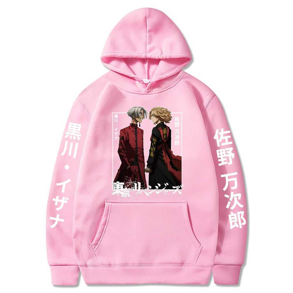 Herren Hoodies Sweatshirts heiße Anime Tokyo Revengers Sano Manjirou und Kurokawa Izana Kapuze Frauen Frauen Hoodies Plus Sweatshirts Harajuku Strtwear T240510