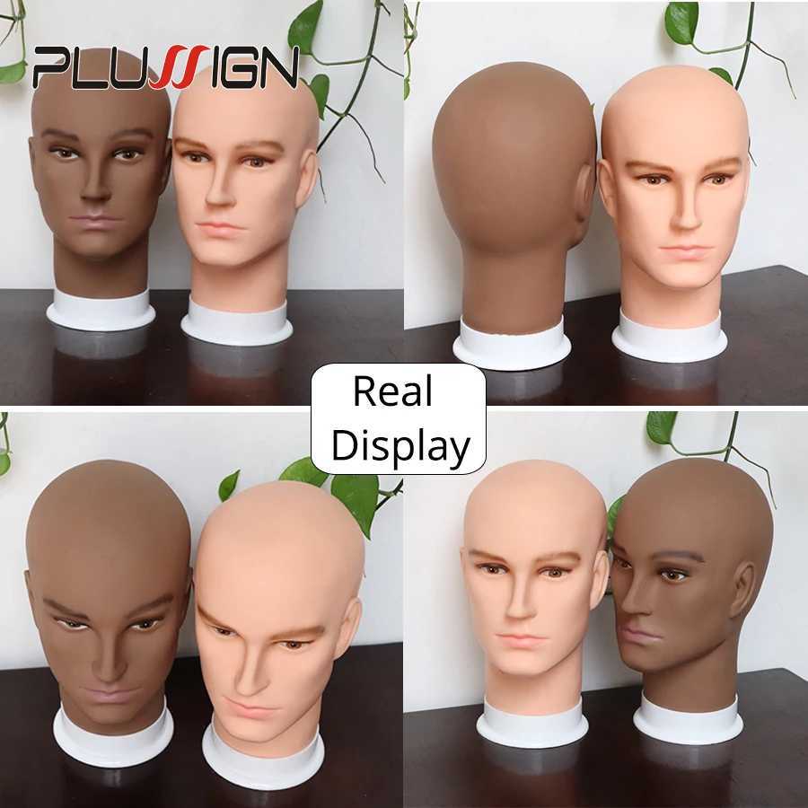 Манекеновые головы горячо !!Mens Head Model Dummy Hat Sharf Human очки, доступный в двух цветах Q240510