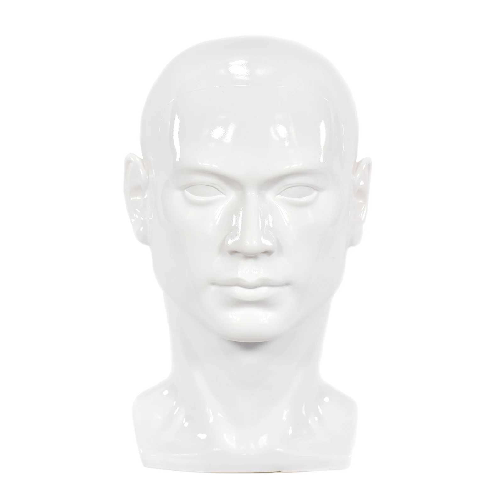 Głowy manekinowe Pvc Męscy fałszywa głowa prawdziwa ludzka manekin Perg -Hap Hat Okulary przeciwsłoneczne stojak na wyświetlacz Model Q240510