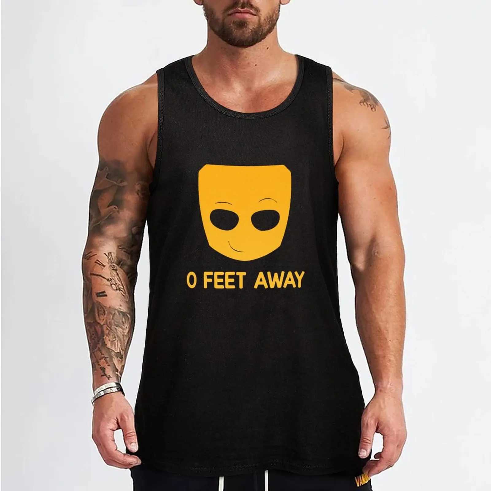 Herentanktops grindr - o ft weg tank top anime t -shirts vesten voor mannen gym kleding t240510