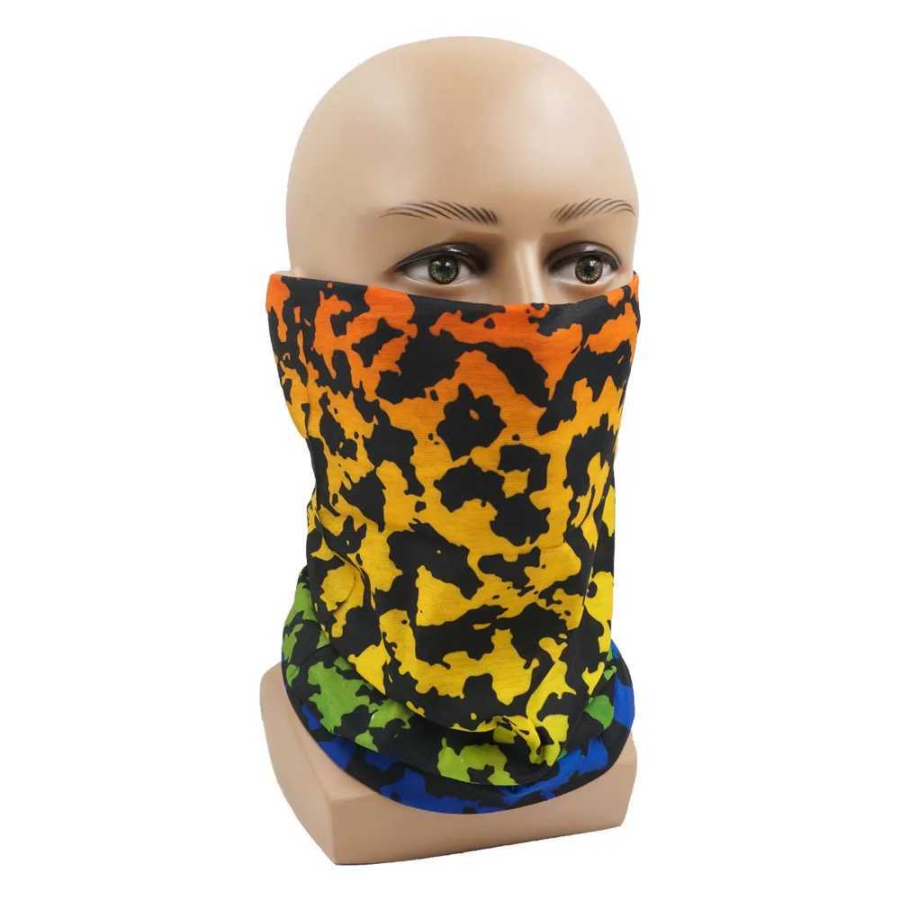 Fashion Face Masks Neck Gaiter imprimé décolleté coloré Femme Summer Bandanas Suncreen Sécardi-Sécardif Protection de protection contre la poussière Q240510