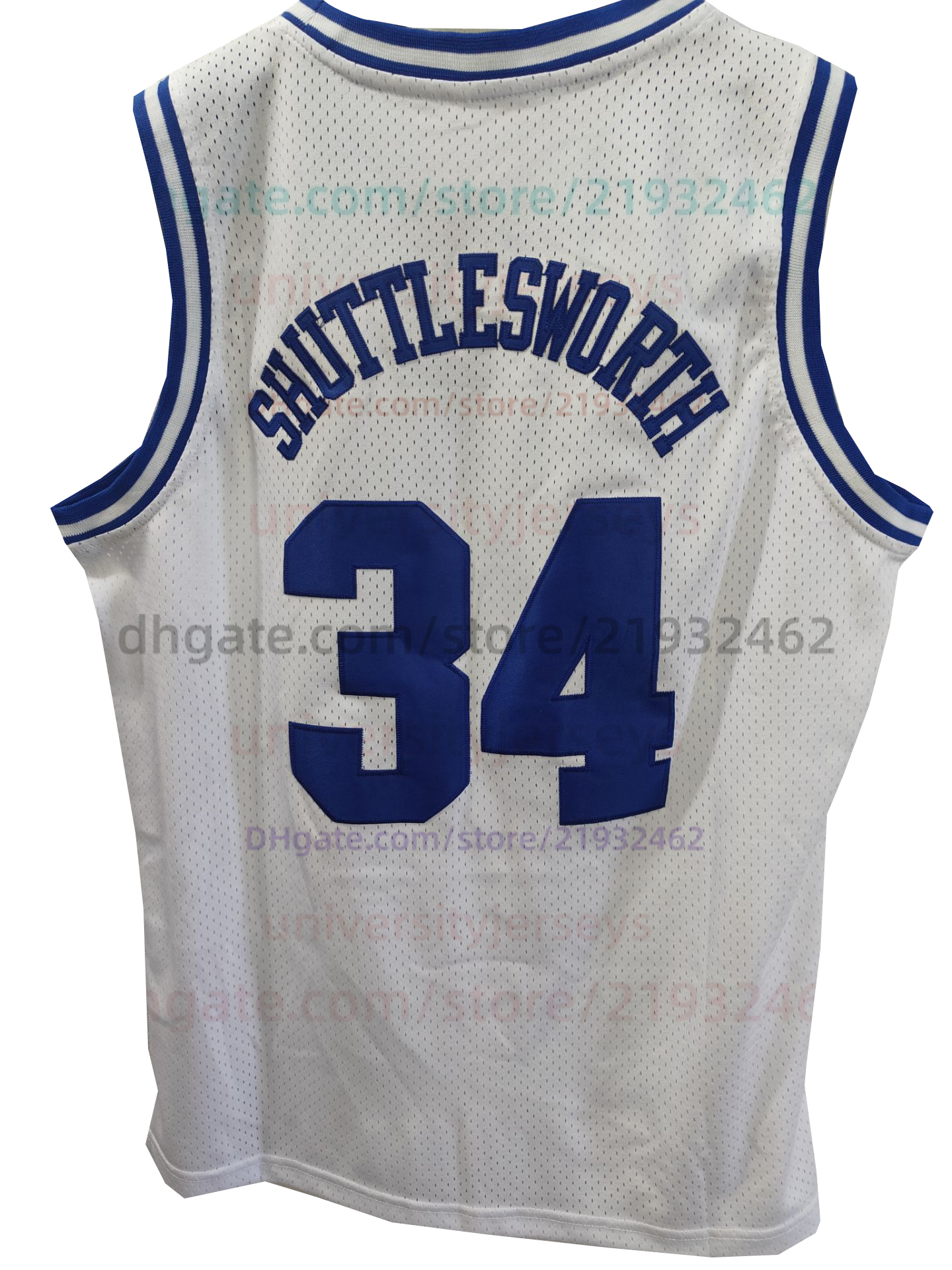 Koszulki do koszykówki NCAA Film Lincoln 34 Jesus Shuttlesworth Jersey College Vintage Jerseys All Szyghed Blue White