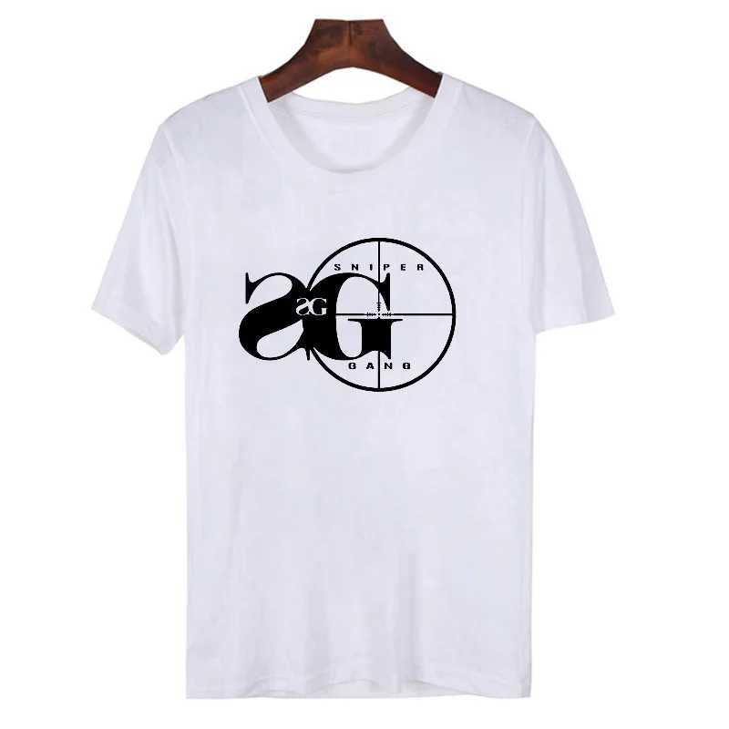 T-shirts masculins Sniper Gang T-shirt Men Hip Hop Lil Kodak T-shirts Unisexe Summer Casual Short Slve Tops Men Vêtements Ropa Hombre Camisetas T240510