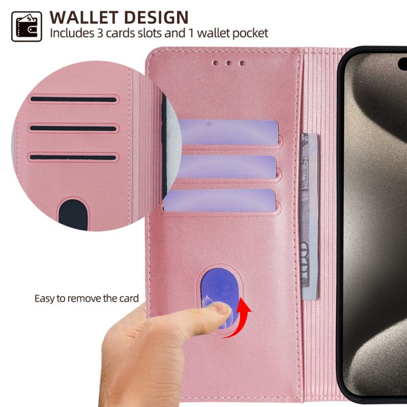 Convient pour Apple iPhone 13 Strong Magnetic 12 11 Case de téléphone 15 Pro carte Pro 14 Pro Max Flip Cover Protective Case