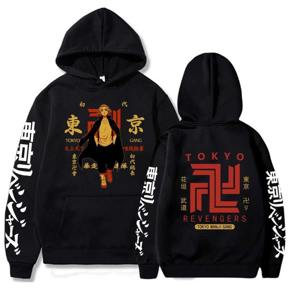 Herren Hoodies Sweatshirts Männer Frauen Tokyo Revengers Anime Reißverschluss Hoodies Manga Pullover Plus Sweatshirt Harajuku Unisex Warm Strtwear Zipper Jacke T240510