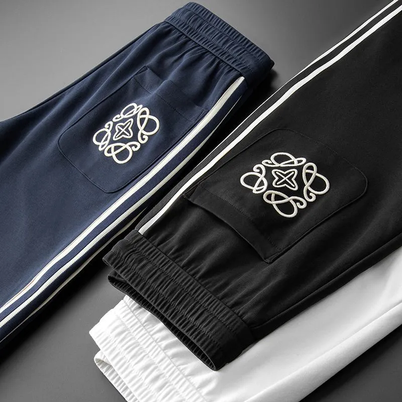 2024 Men Women Joggers Sweat Pants Sweatpants Hip Hop Trousers Fashion Embroidered Side Stripe Men Women Long Pants Drawstring Pants High Street M-4XLM-5XL