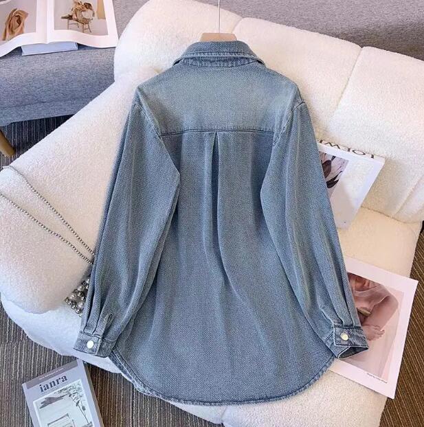 Womens Blouses Shirts Embroidered Shirts Coats for Women Long Sleeve Fashion Cardigan Thin Breathable Blouses Tops