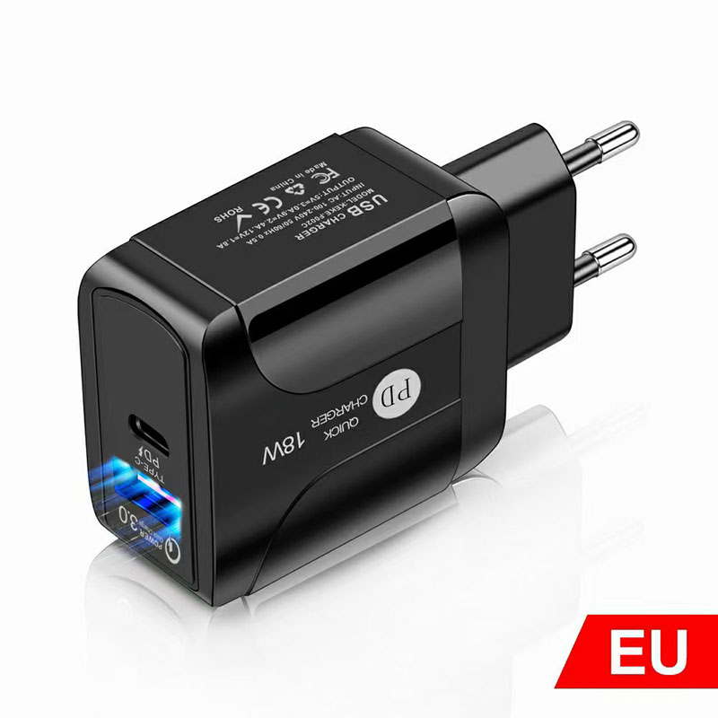 PD12W US EU Charger mural Adaptateur Type C Charger de voyage pour iPhone 15 14 13 Pro USB C PD 5V / 3A Power Charger LYP167