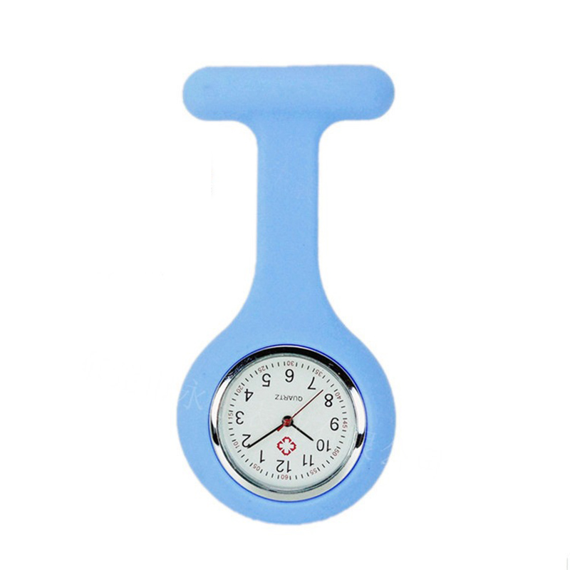 Silicone Nurse Pocket Watch Pin Pin de Noël Cadeau Giftz Quartz 15 couleurs