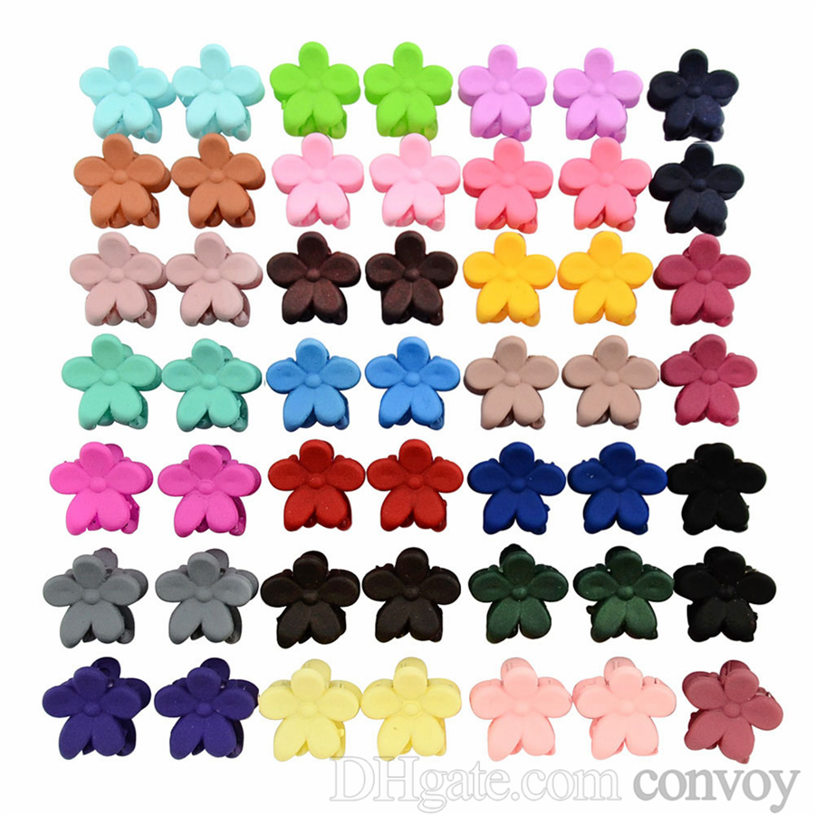 Babymeisjes Flower Clips Handmade Bronrettes Kinderen Haarspelden Clip Hairgrips Kinderen Simple Cute Clipper Hair Accessories Solid Colors YL663