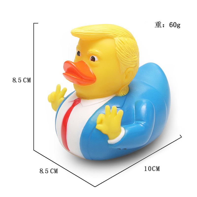 Nouveau Creative Pvc Trump Ducks Bath Floating Water Toy Party Fournions drôles Toys Gift