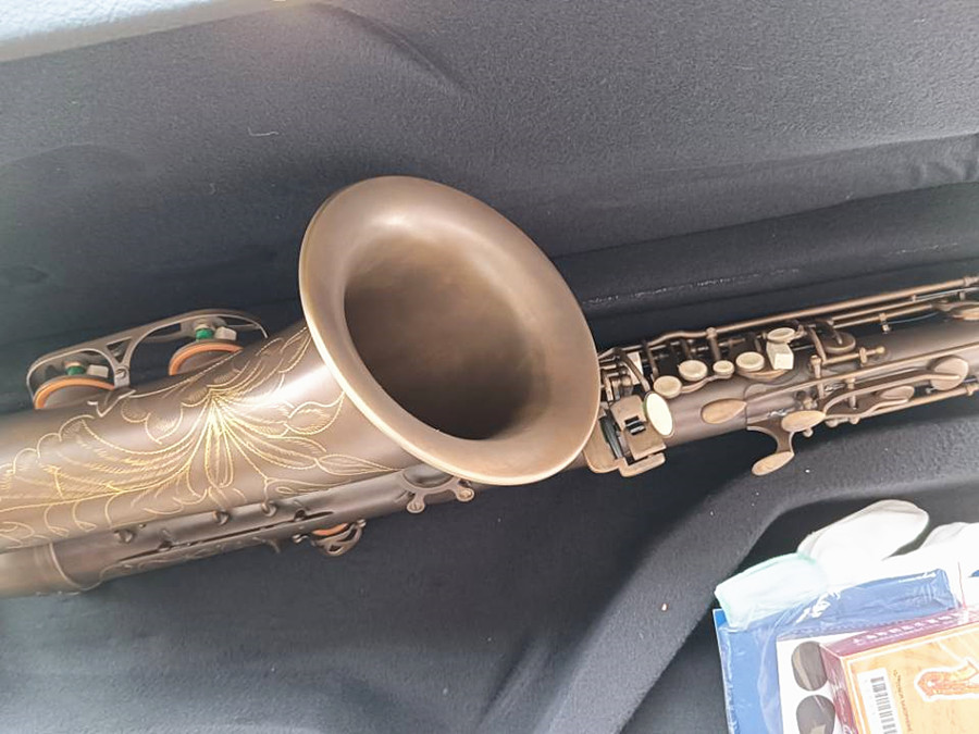 Mark VI Saxophone High Quality Tenor Saxophone 95% Copy Instruments Antique copper simulation Brass Sax With Case