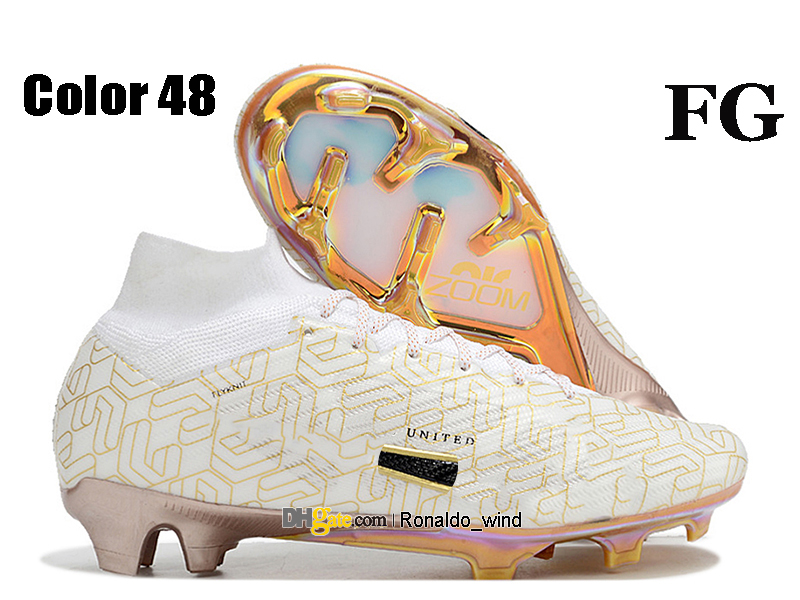 Gift Bag Mens High Ankle Football Boots Ronaldo CR7 IX Elite FG Tns Cleats Firm Ground Mbappe 9 Neymar ACC Zooms Soccer Shoes Tops Outdoor Trainers Botas De Futbol
