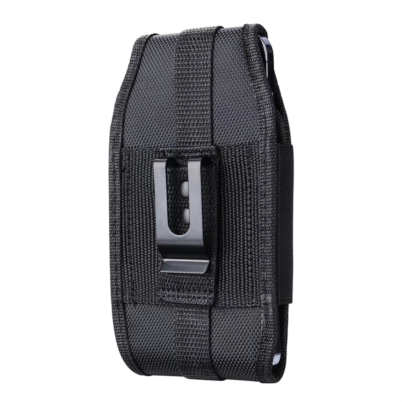 Nylon Canvas Phone Holster Holder, Phone Belt Pouch Swivel Clip Phone Holster för Android Moto för Samsung LG Google iPhone 4.7 till 7,2 tum mobiltelefon